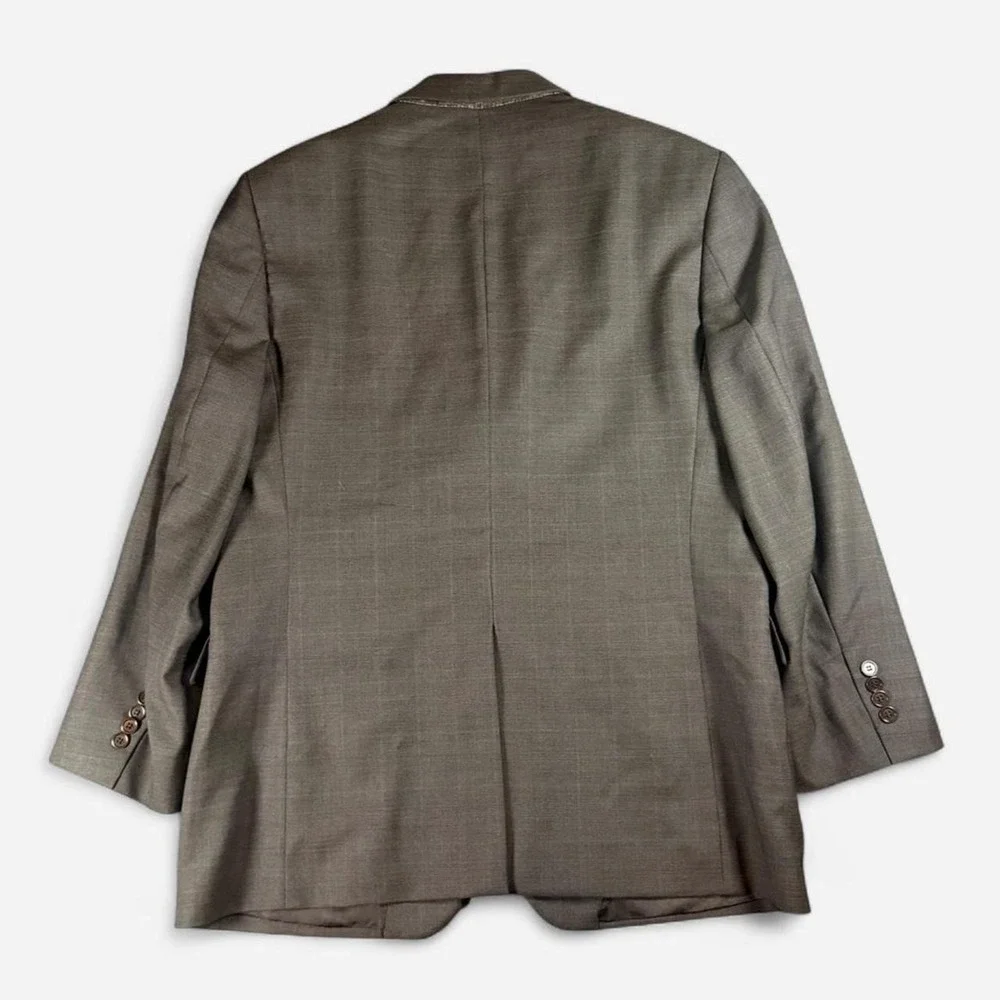 Brooks Brothers Gray Glen Plaid Wool Madison Blazer Made in Italy Size 42S